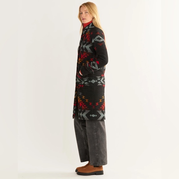 Free People Pendleton Bridge Creak Harding Archive Blanket Coat jacket - Picture 2 of 7